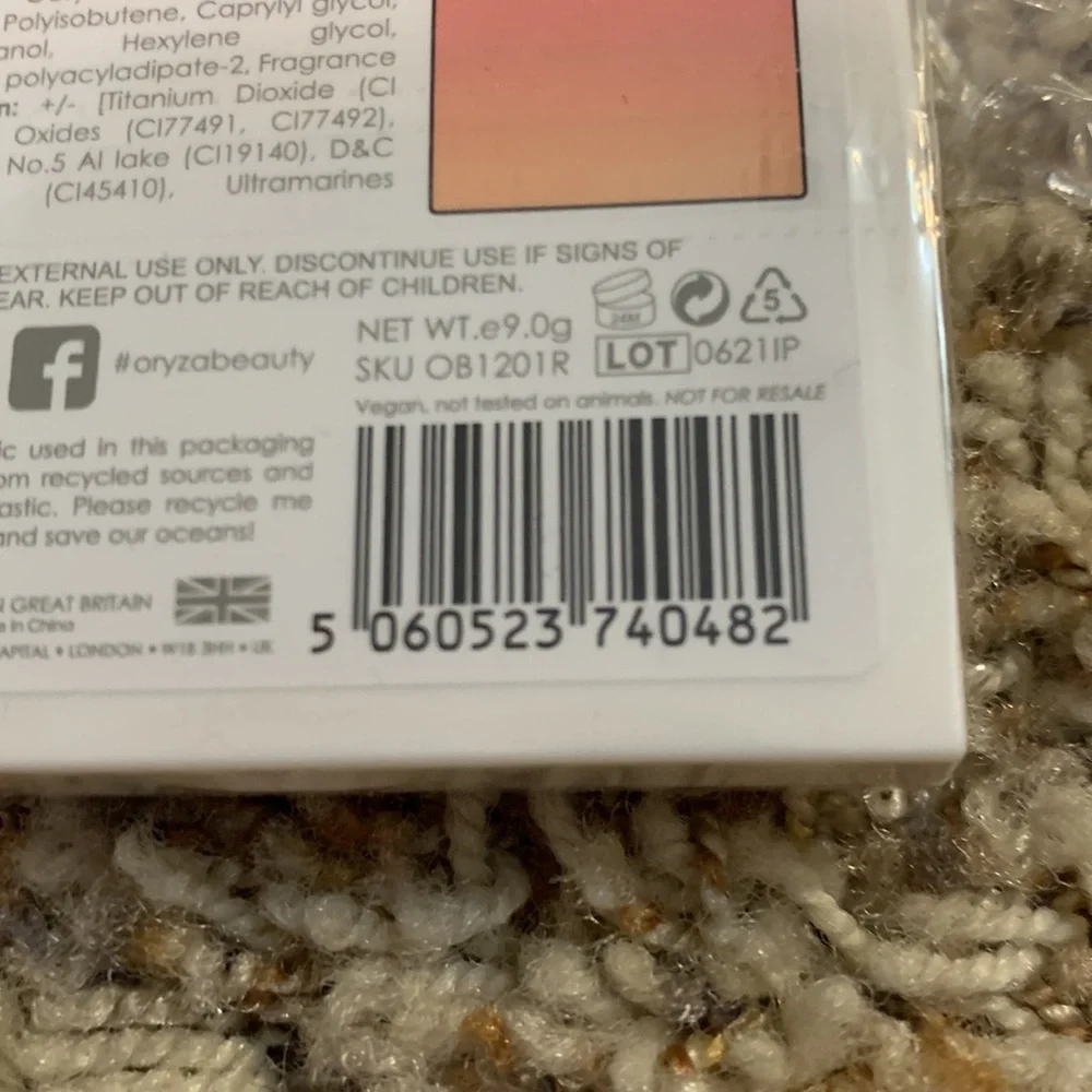 New in box Oryza Beauty Malibu Sunrise Ombré Blusher - Picture 4 of 4